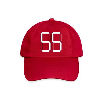 NUMBER 55 Fifty-Five Gift Digital - Baseball Cap - classic red - Front