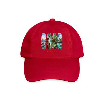 Voyage de vacances au Panama – Ville de canal et motif culturel - Casquette classique - rouge classique - Devant