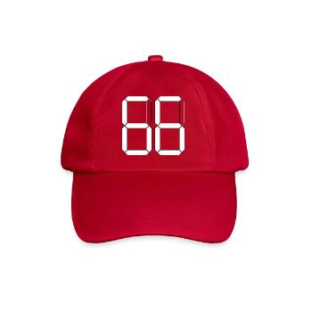 NUMBER 66 Sixty-Six Gift Digital - Baseball Cap - classic red - Front