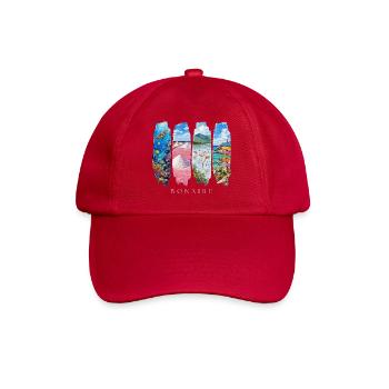 Bonaire Holiday Travel – Caribbean Nature & Reef Motif - Baseball Cap - classic red - Front