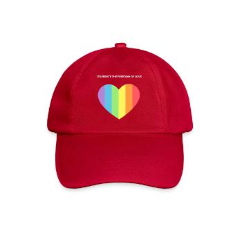 Herz der Pride: Freiheit der Liebe - Baseballkappe - klassisch Rot - Vorne