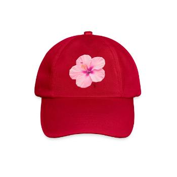 Intensiver blassrosa Hibiskus - Baseballkappe - klassisch Rot - Vorne