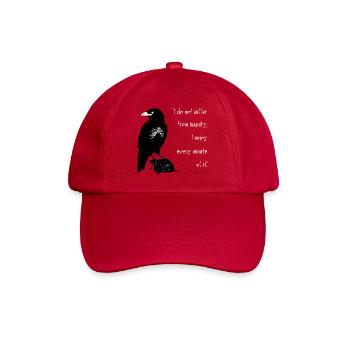 Raven Skeleton Noir Print - Baseball Cap - classic red - Front