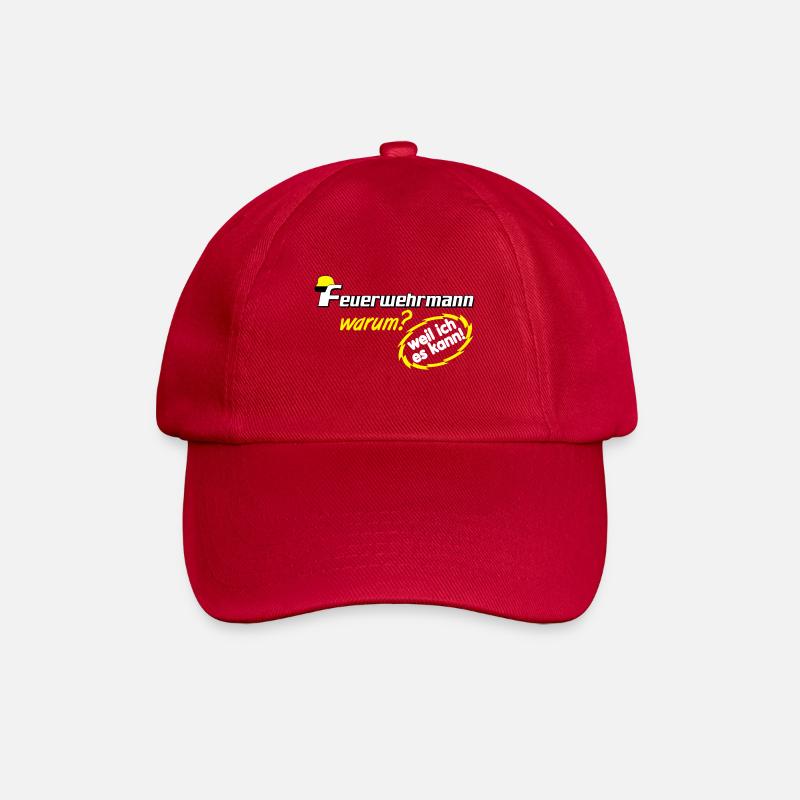 Freiwillige Feuerwehr , Feuerwehrmann weil ich (25 - Baseballkappe - klassisch Rot