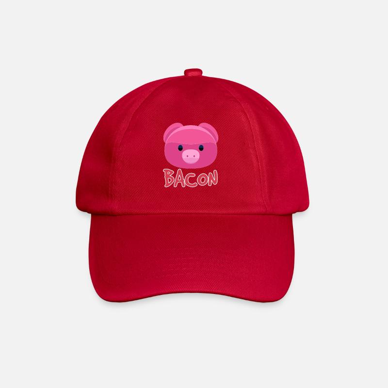 Bacon pig - Baseball Cap - classic red