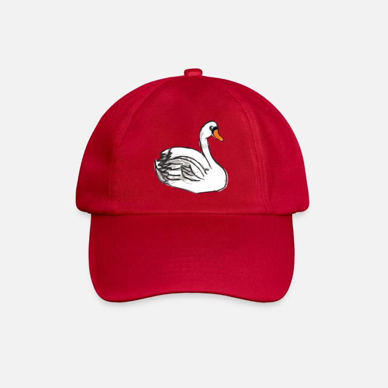 schwan swan - Baseballkappe - klassisch Rot