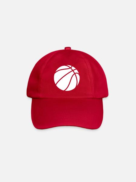 Basketball logo white - Baseball Cap - classic red