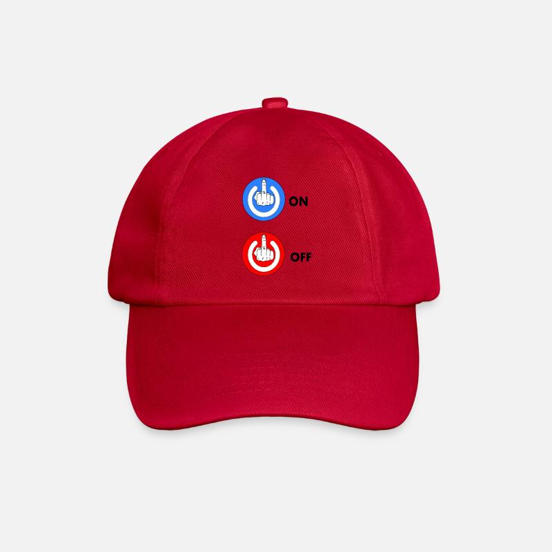 Doigt d'honneur ON et OFF - Casquette classique - rouge classique