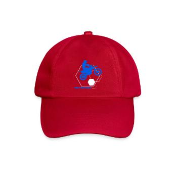 Motocross - Baseballkappe - klassisch Rot - Vorne