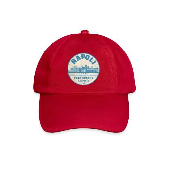 Insigne de la Skyline de Naples - Casquette classique - rouge classique - Devant