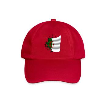 Algeria - Algeria - Torn Flag - Baseball Cap - classic red - Front