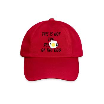 This is not the yellow of the egg - Baseballkappe - klassisch Rot - Vorne