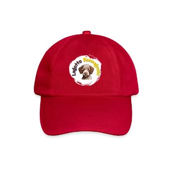 Lagotto Romagnolo mit Schriftzug - Baseballkappe - klassisch Rot - Vorne