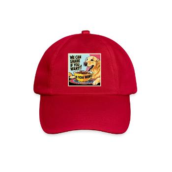 Golden Retriever - We Can Share If You Want - Baseballkappe - klassisch Rot - Vorne