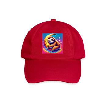 Faultier - Baseballkappe - klassisch Rot - Vorne