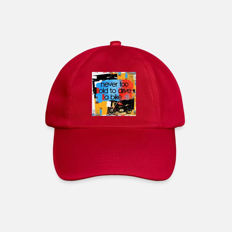 Devise de vie avec l’art de la moto - Casquette classique - rouge classique