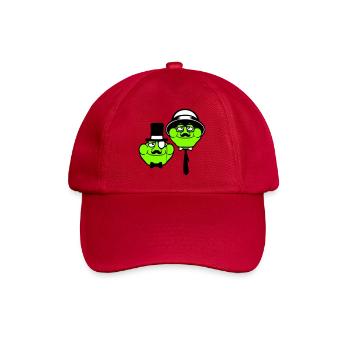 2 Frogs Sir Lunettes Empire Monocle Homme Chapeau Haut de forme - Casquette classique - rouge classique - Devant
