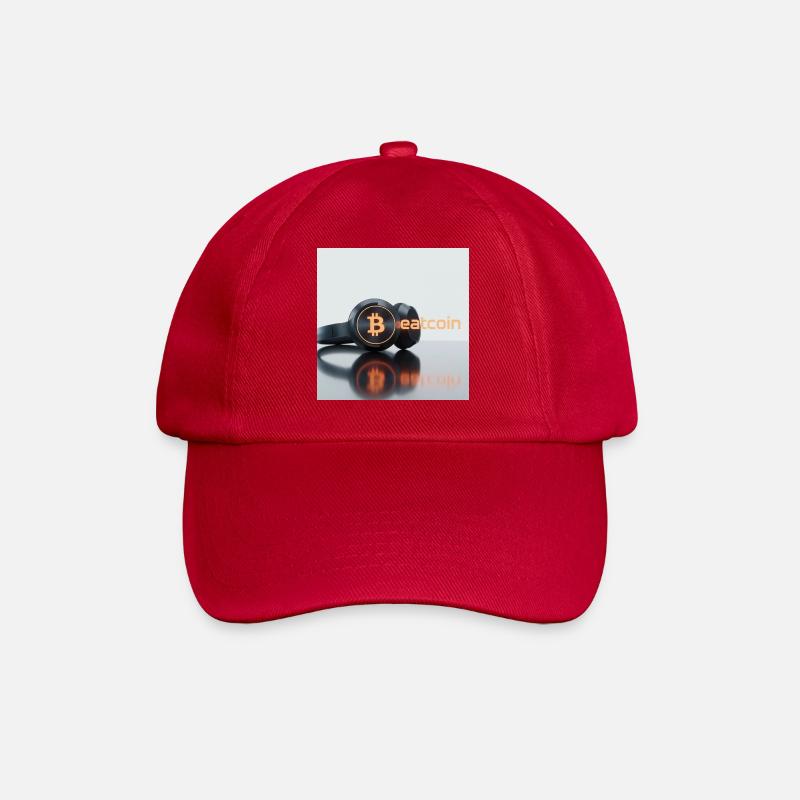 Beatcoin Kopfhörer Crypto Vibe - Baseballkappe - klassisch Rot