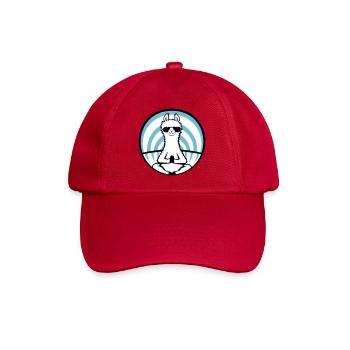Lama Cool Zen Meditation Sonnenbrille Entspannt - Baseballkappe - klassisch Rot - Vorne
