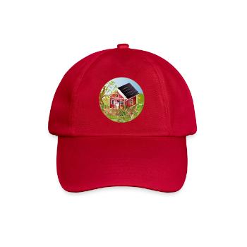 Petite maison rouge avec jardin idyllique - Casquette classique - rouge classique - Devant