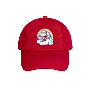Eule Weihnachtsmann Weihnachten - Baseballkappe - klassisch Rot - Vorne