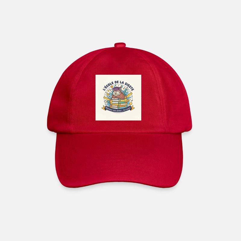 Schule der Eule Nickerchen Schüler - Baseballkappe - klassisch Rot