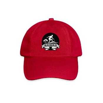 Surfer Hawaii Wellenbanner - Baseballkappe - klassisch Rot - Vorne