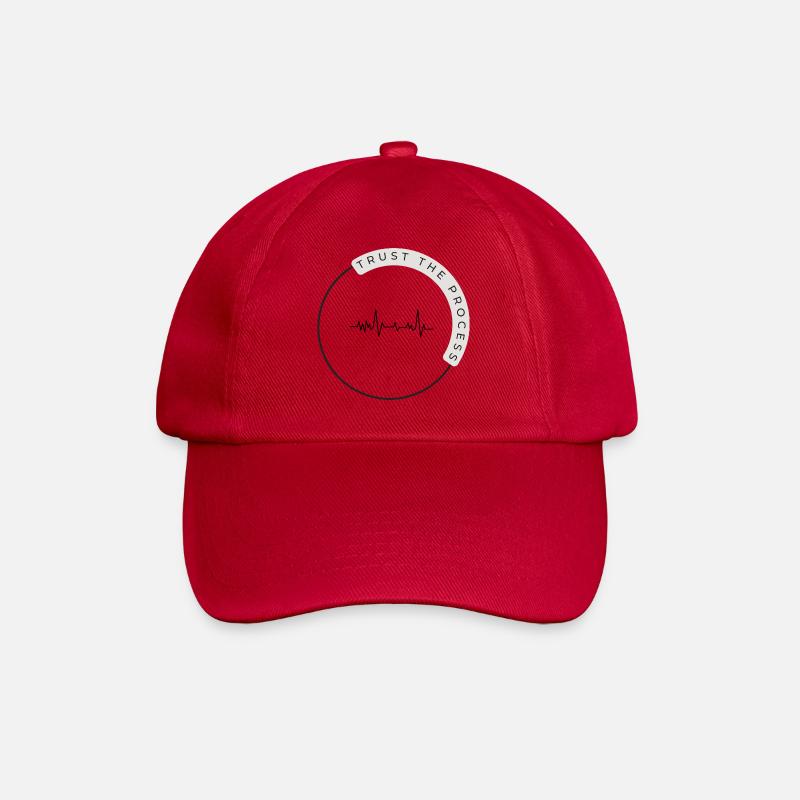 Trust The Process – Minimalistisches Mindset Shirt - Casquette classique - rouge classique