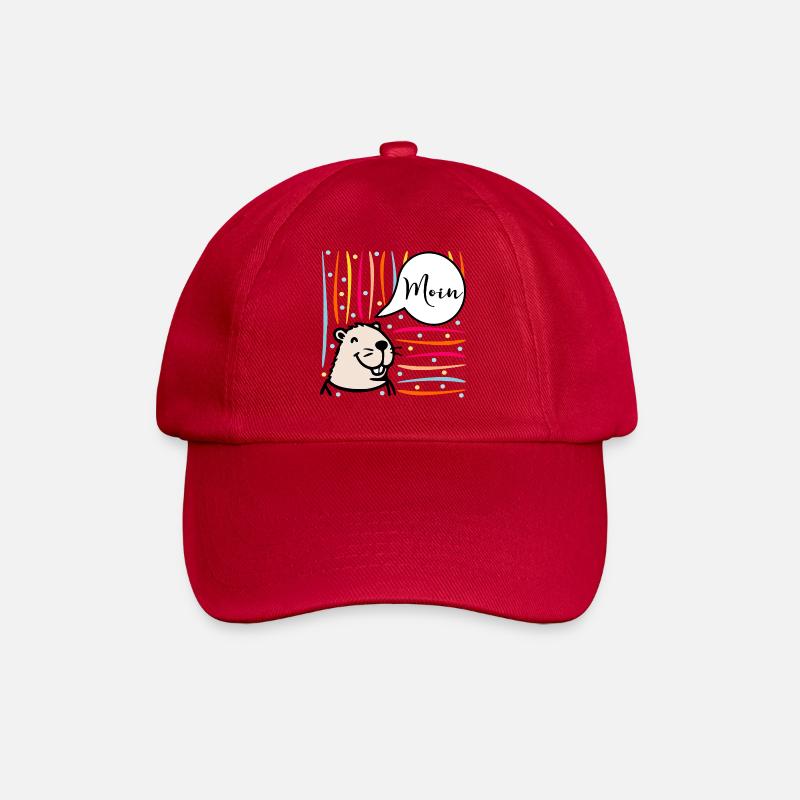 Northern Germany Moin Capybara - Baseball Cap - classic red