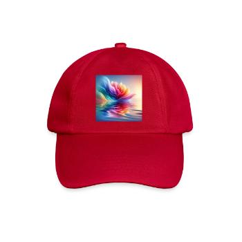 Abstract Flower Waves 1 - Baseball Cap - classic red - Front