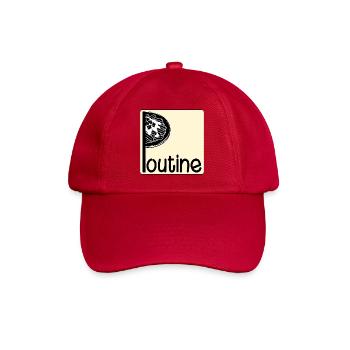 Kanada-kanadisches Gericht Poutine - Baseballkappe - klassisch Rot - Vorne