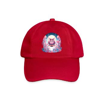 Nocturnal owl swing in the enchanted forest - Baseball Cap - classic red - Front