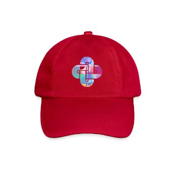 Mosaic Cloud Cross - Baseball Cap - classic red - Front