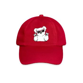 Cooler Koala mit Sonnenbrille - Baseballkappe - klassisch Rot - Vorne
