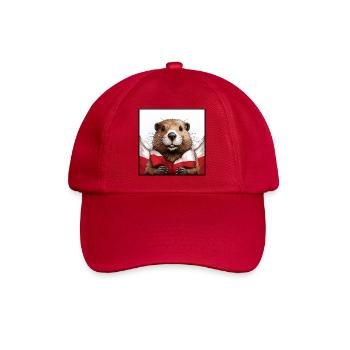 Beaver Poland Flag - Baseball Cap - classic red - Front