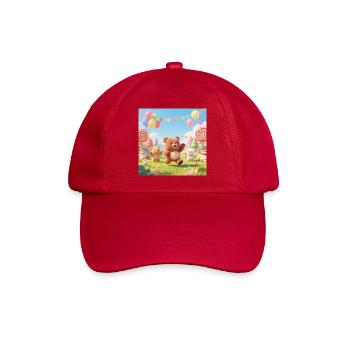 Bunte Bären-Jamboree - Baseballkappe - klassisch Rot - Vorne