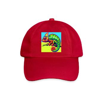 Chamäleon - Baseballkappe - klassisch Rot - Vorne