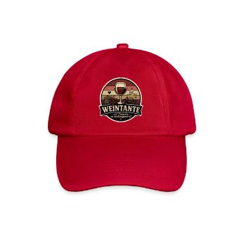 Weintante Retro - Baseballkappe - klassisch Rot - Vorne
