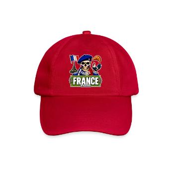 SkullCostume World Edition: France - Baseball Cap - classic red - Front