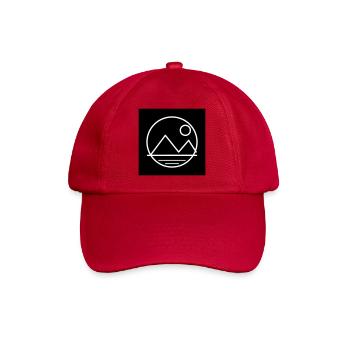 Mond- und Berglandschaft - Baseballkappe - klassisch Rot - Vorne