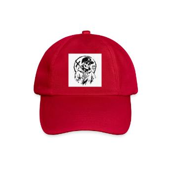 Crâne de rue en sweat à capuche - Casquette classique - rouge classique - Devant