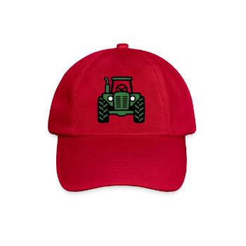 Logo de vue frontale du tracteur - Casquette classique - rouge classique - Devant