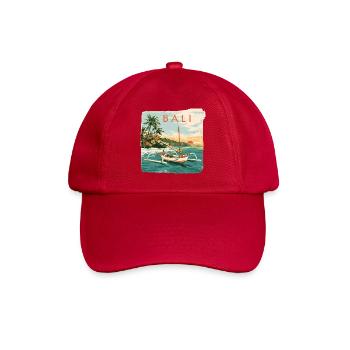 Bateau tropical de Bali au coucher du soleil - Casquette classique - rouge classique - Devant