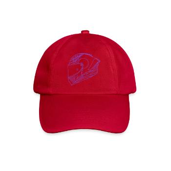 Casque violet néon - Visière - Casquette classique - rouge classique - Devant