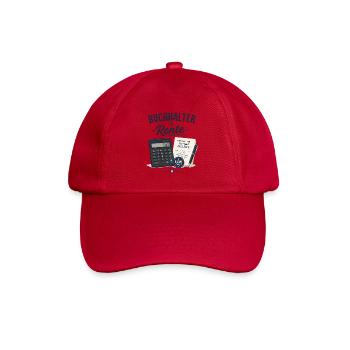 Buchhalter in Rente – Taschenrechner Füller Rente - Baseballkappe - klassisch Rot - Vorne