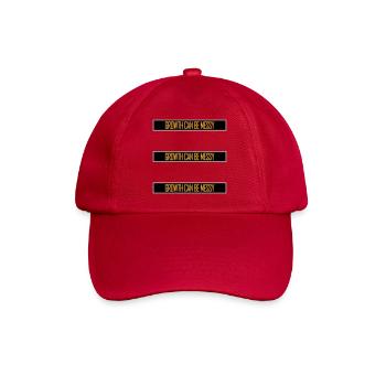 Growth Can Be Messy Personal Growth Quote Logo - Baseball Cap - classic red - Front