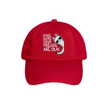 Make Sure Your Friends Are Okay Lama Sonnenbrille - Baseballkappe - klassisch Rot - Vorne