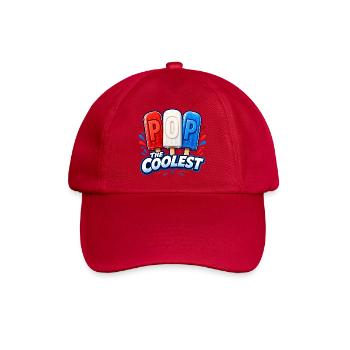 Lustiger Opa, der coolste Papa - Baseballkappe - klassisch Rot - Vorne