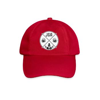Bachelor Party Groom Hand Signal Beer Circle Symbol NEG 2C - Baseball Cap - classic red - Front