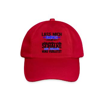 Lasst mich auf Schalke | Farbe änderbar - Baseballkappe - klassisch Rot - Vorne